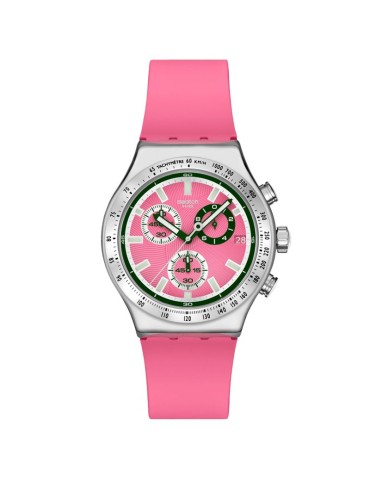 Swatch Watch - Berry Reflective - Chronograph - 43mm - Pink - YVS538