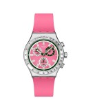 Swatch Watch - Berry Reflective - Chronograph - 43mm - Pink - YVS538