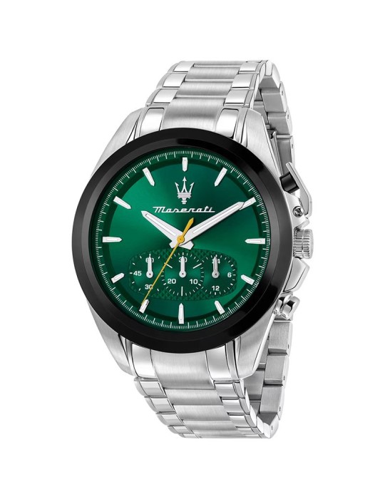 Maserati Watch - Chronograph - Silver - 43mm - Green - R8873612065