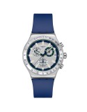 Swatch Watch - Blue Reflective - Chronograph -Silver-43mm-Blue-YVS539