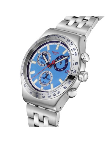 Orologio Swatch - Midday in The Mirror - Silver - 43mm-Azzurro-YVS541G 2