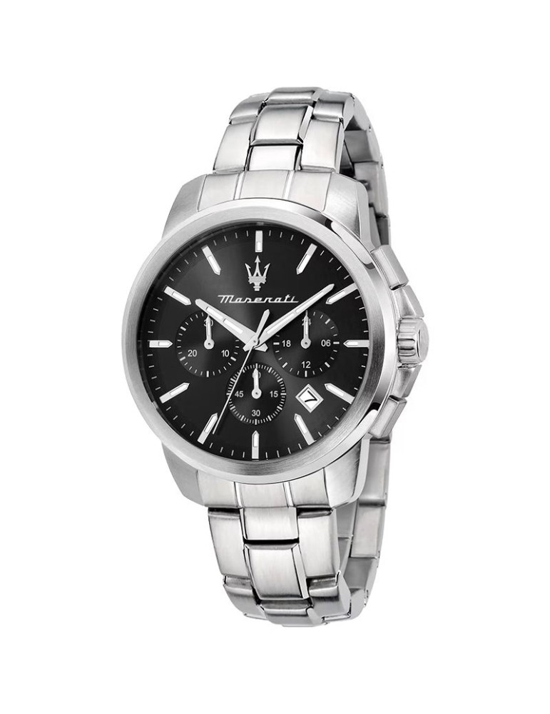 Maserati Watch - Chronograph - Silver - 42mm - Black - R8873621046