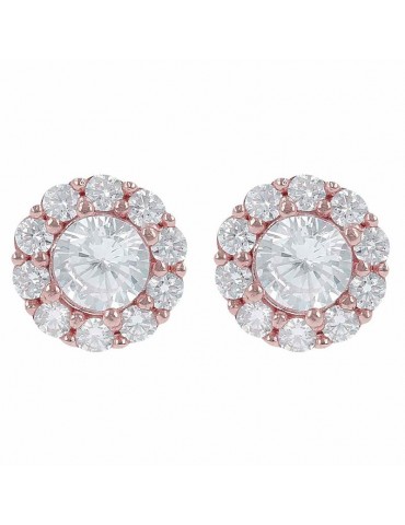 BRONZALLURE BUTTON FLOWER EARRINGS - 0