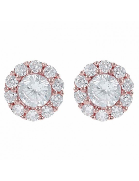 BRONZALLURE BUTTON FLOWER EARRINGS - 0