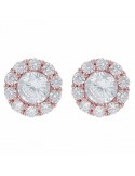 BRONZALLURE BUTTON FLOWER EARRINGS - 0