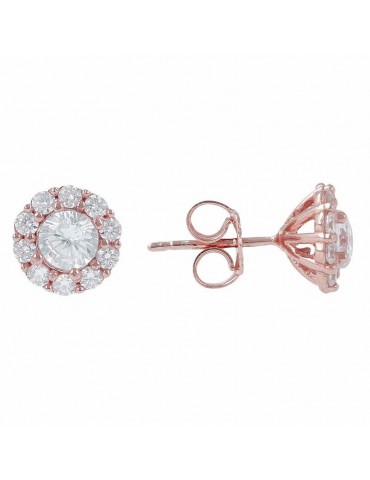 BRONZALLURE BUTTON FLOWER EARRINGS - 0 2