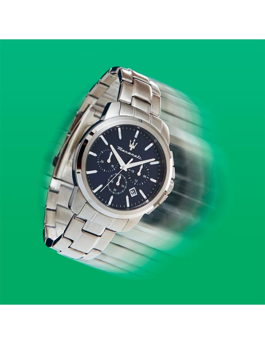 Orologio Maserati - Cronografo - Silver - 42mm - Blu - R8873621047