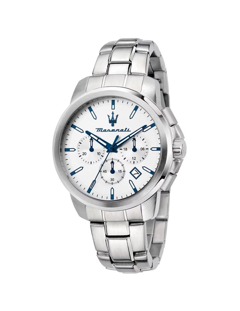 Orologio Maserati - Cronografo - Silver - 42mm - Bianco - R8873621048
