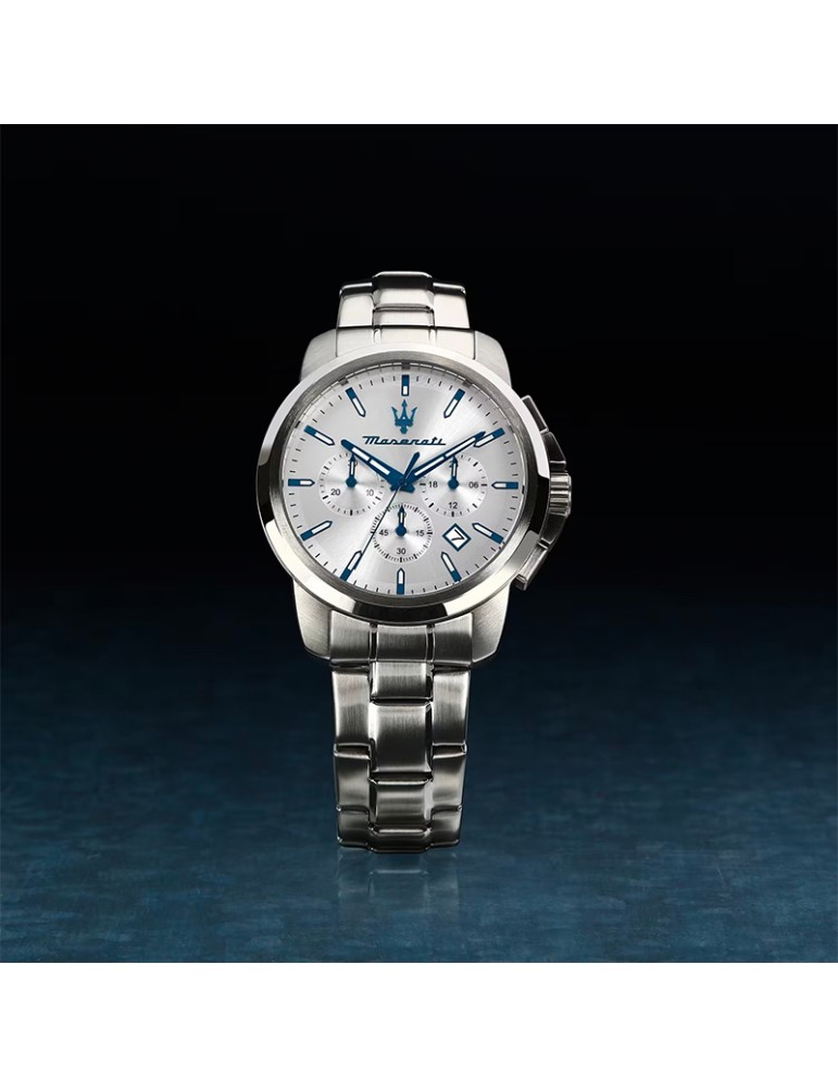 Orologio Maserati - Cronografo - Silver - 42mm - Bianco - R8873621048