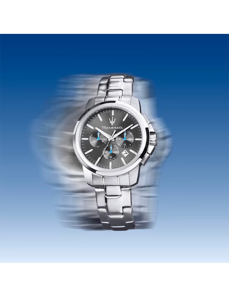 Orologio Maserati -Cronografo-Silver-42mm-Grigio Antracite-R8873621049