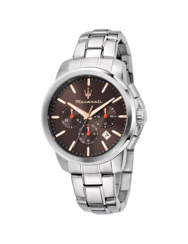 Maserati Watch - Chronograph - Silver - 42mm - Brown - R8873621050