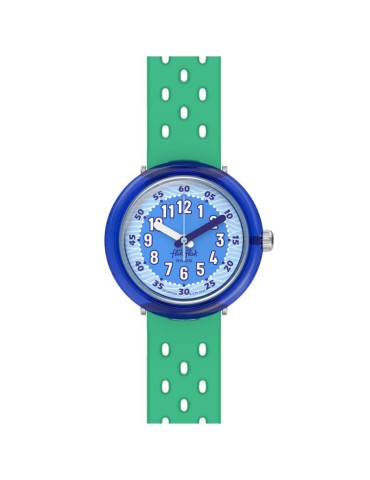 Orologio Flik Flak - Fizz in Waves - Verde - 32mm - Blu - ZFCNP006