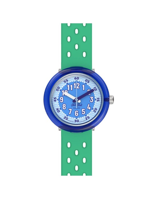 Orologio Flik Flak - Fizz in Waves - Verde - 32mm - Blu - ZFCNP006