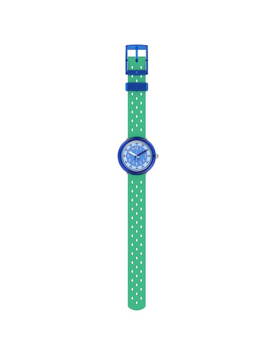 Orologio Flik Flak - Fizz in Waves - Verde - 32mm - Blu - ZFCNP006