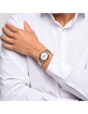 Orologio Swatch -MidiMix-Tempo e Data-33mm-Silver e Rose Gold-YLS454GC 2