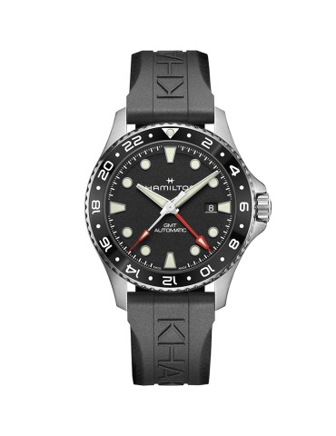 Orologio Hamilton - Khaki Navy Scuba GMT Automatic 43mm Nero - 0
