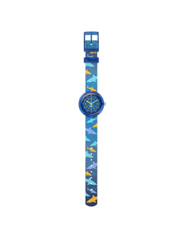 Orologio Flik Flak - Shark Gang - Blu - 31mm -Squali Colorati-ZFPNP187 2