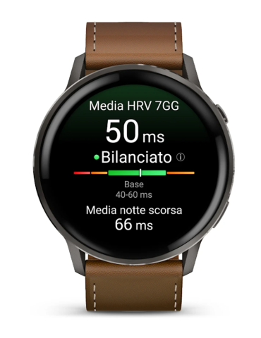 Garmin Venu® 4 Smartwatch - 45mm - Brown Black - 0 2