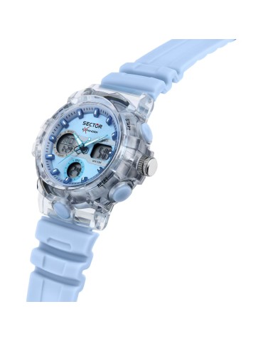 Orologio Sector - Ex-46 Digitale Tempo e Data 43mm Azzurro-R3251242503 2