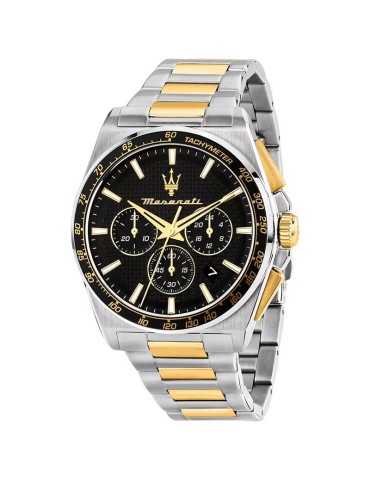 Maserati Watch - Chronograph - Silver and Gold - 43mm-Black-R8873652003