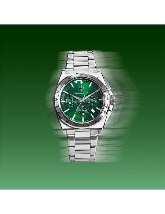Orologio Maserati - Cronografo - Silver - 43mm - Verde - R8873652013