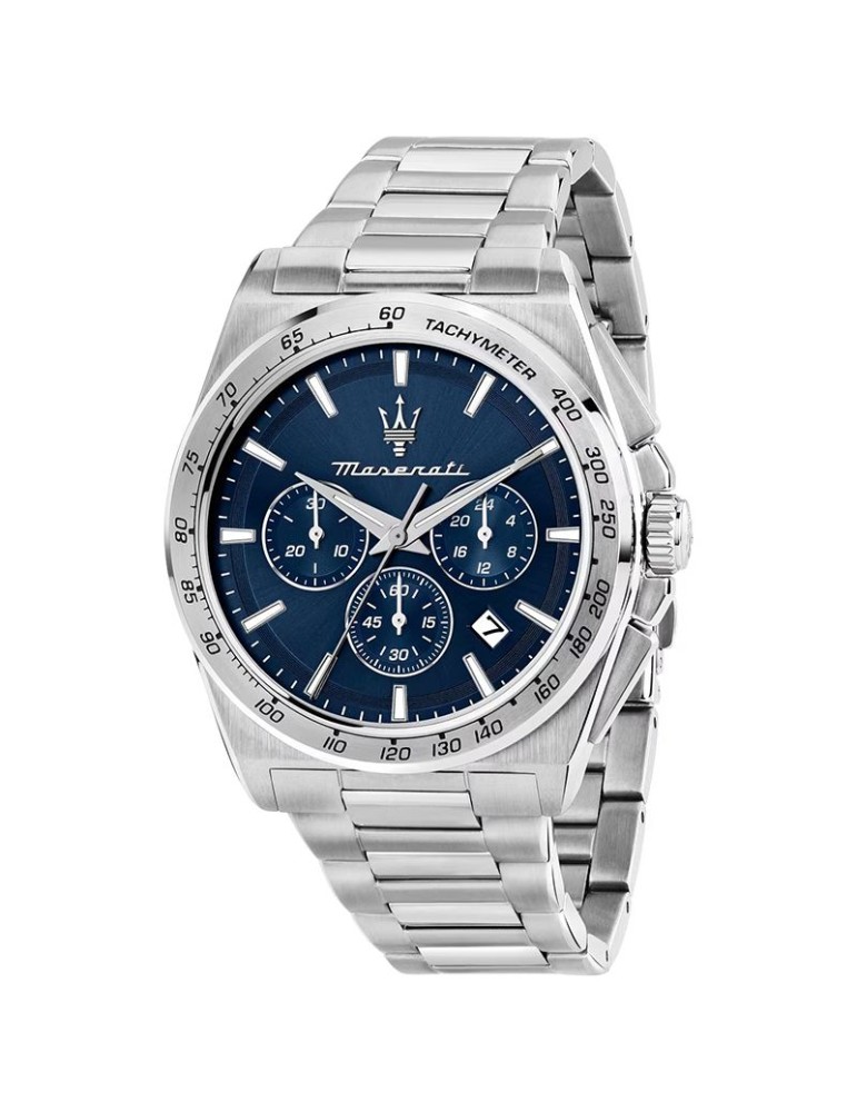 Orologio Maserati - Cronografo - Silver - 43mm - Blu - R8873652014
