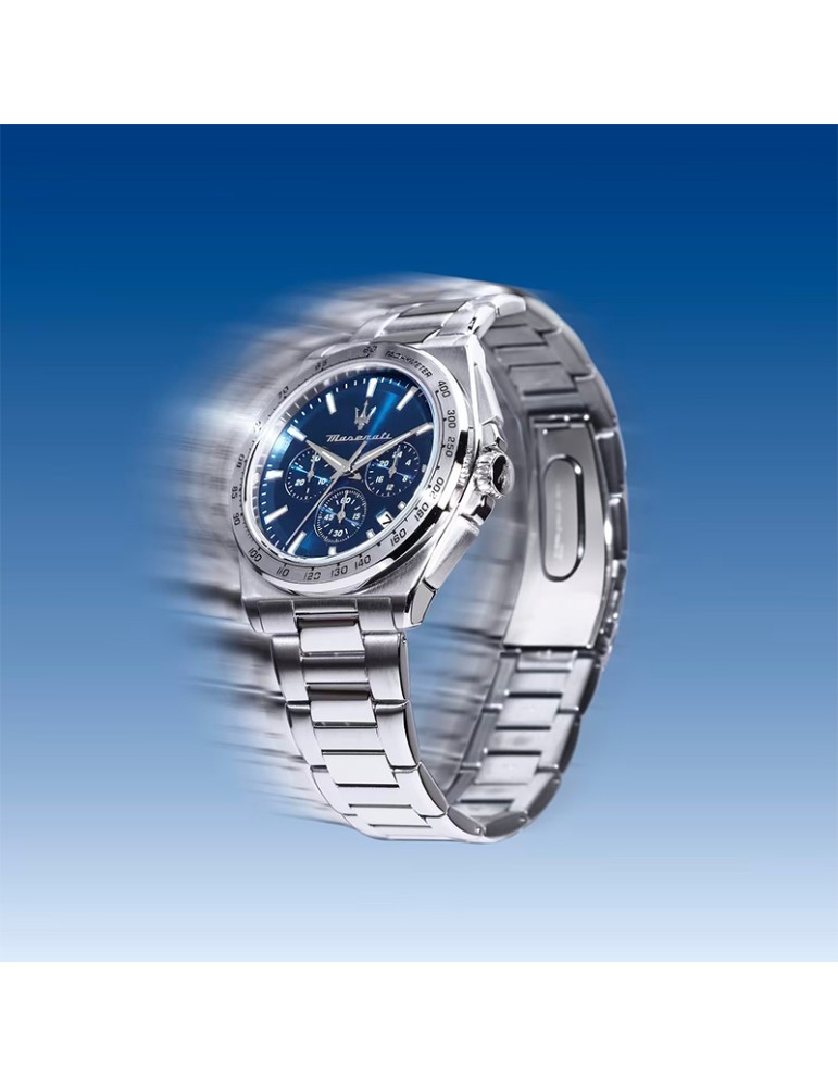 Orologio Maserati - Cronografo - Silver - 43mm - Blu - R8873652014