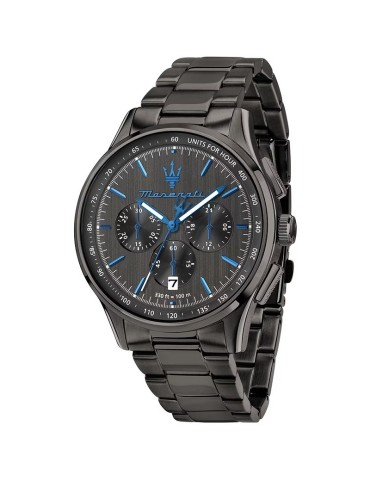 Maserati Watch - Chronograph - Metal Gun-42mm-Blue Details-R8873654002