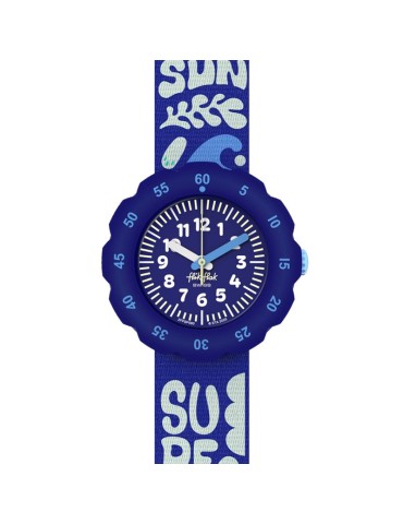 Flik Flak Watch-Surfing Essentials-Blue-35mm-with Writing-ZFPSP080