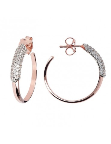 BRONZALLURE WHITE CIRCLE EARRINGS - 0 2