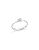 Anello Miluna - in Oro Bianco 18 carati con Diamanti Naturali - 0