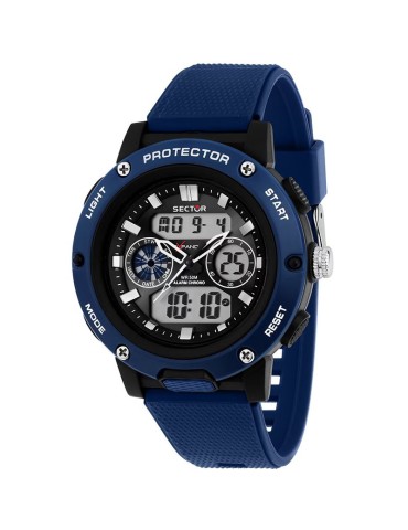 Sector Watch - Ex-44 - Chronograph - Digital - 47mm - Blue - R3251292006