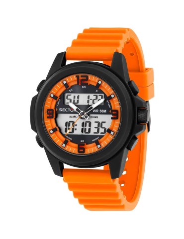 Orologio Sector - Ex-48 - Digitale - 52mm - Arancione - R3251302002