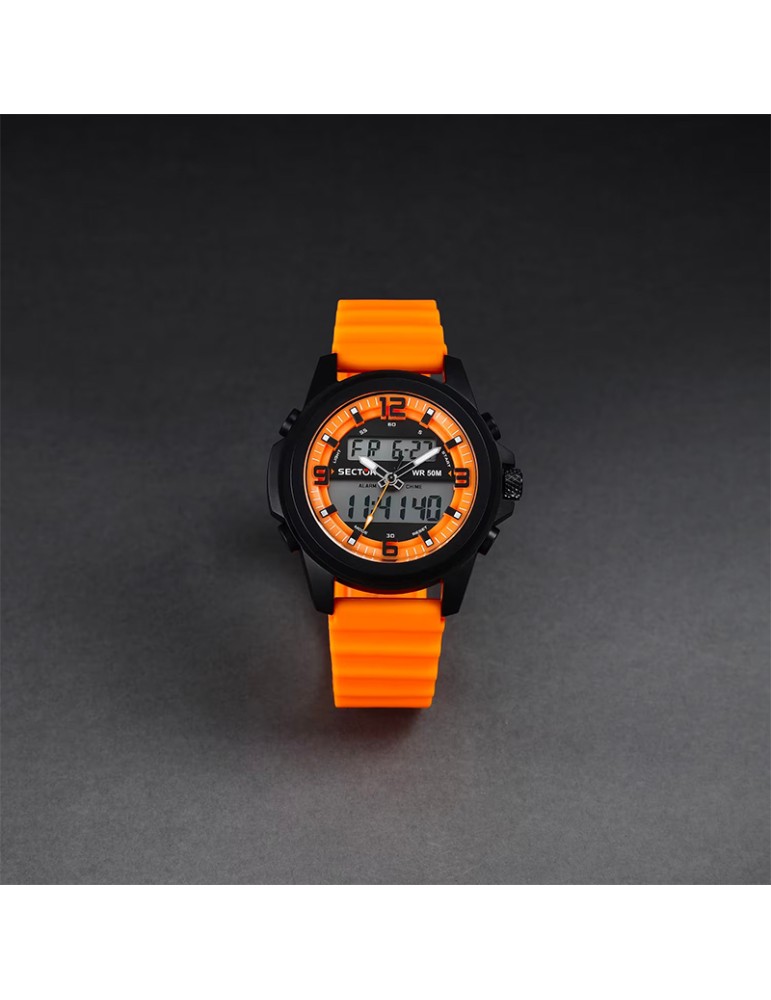 Orologio Sector - Ex-48 - Digitale - 52mm - Arancione - R3251302002