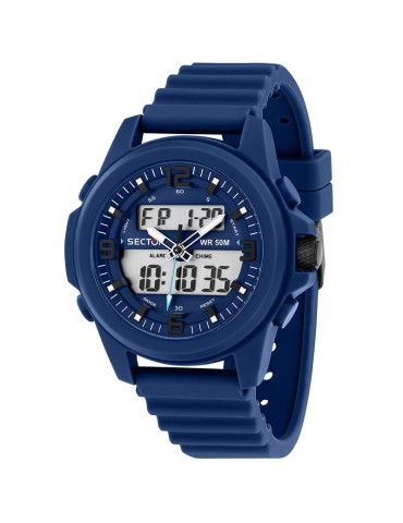 Sector Watch - Ex-48 - Digital - Chronograph - 52mm-Blue-R3251302007