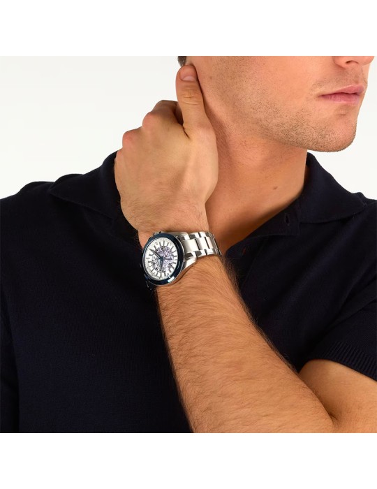 Maserati Watch - Silver - 43mm - Blue - Exposed Movement - R8823112006