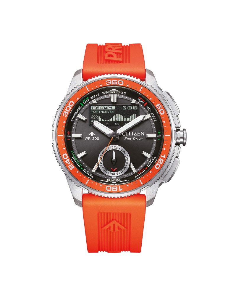 Orologio Citizen - Promaster Eco-Drive Wave Tracker 42mm Arancione - 0
