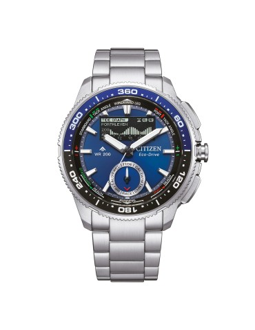 Citizen Watch - Promaster Eco-Drive Wave Tracker 42mm Black Blue - 0