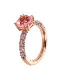 Bronzallure Ring - Pink Prisma Gem - Size 14 - WSBZ02181.MO-14