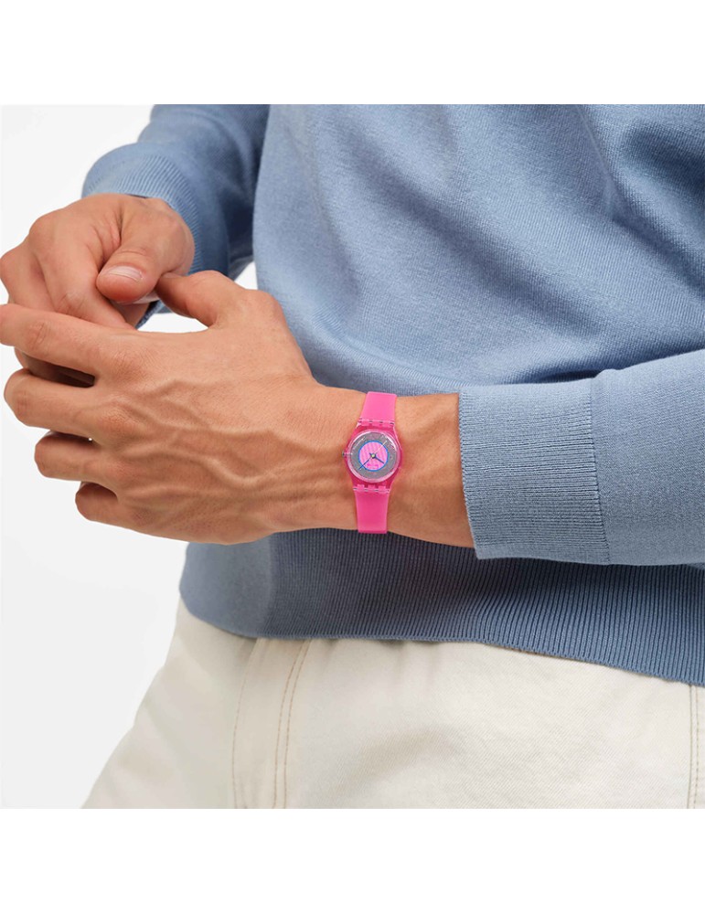 Orologio Swatch - Prismatically Pink - Rosa - 25mm - Trasparente-LP166