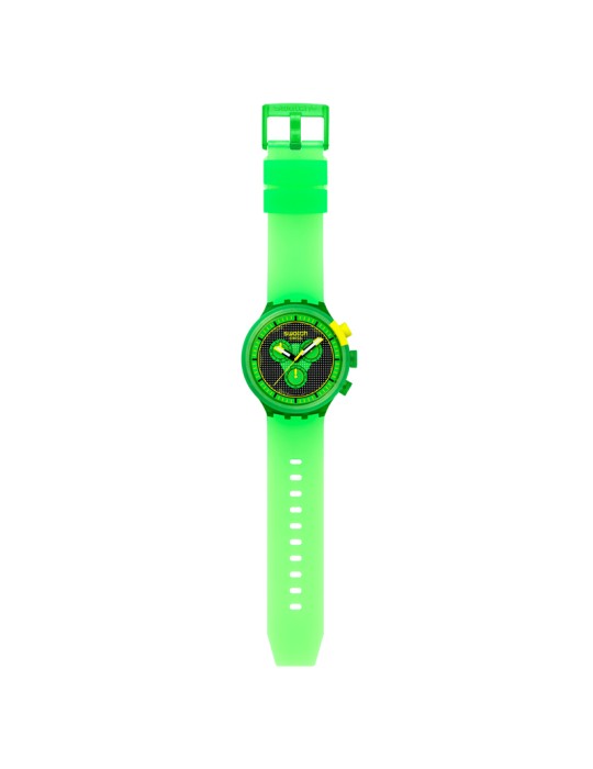 Orologio Swatch - Glowingly Green - Cronografo - Verde - 47mm-SB02G100