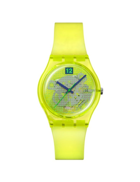 Orologio Swatch - Luminously Lemon - Tempo e Data -34mm-Verde-SO28J103
