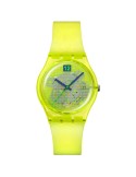 Swatch Watch - Luminously Lemon - Time and Date -34mm-Green-SO28J103