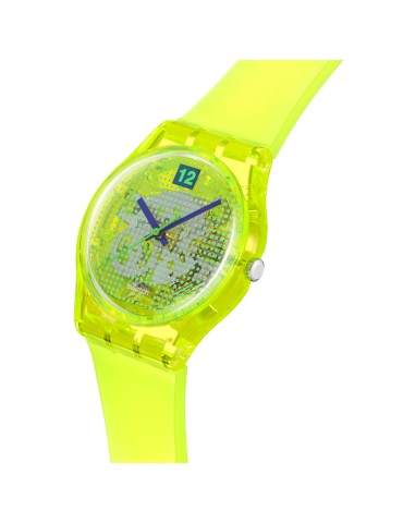 Swatch Watch - Luminously Lemon - Time and Date -34mm-Green-SO28J103 2