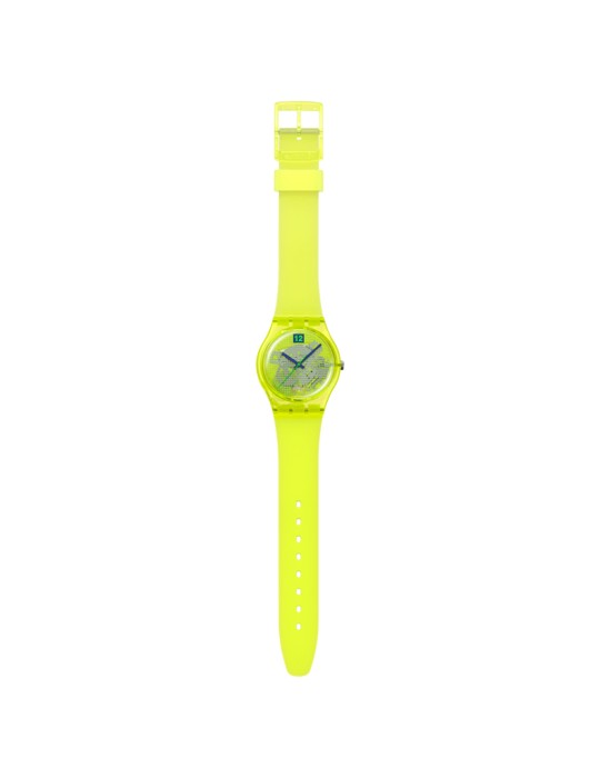 Orologio Swatch - Luminously Lemon - Tempo e Data -34mm-Verde-SO28J103
