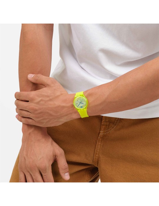 Orologio Swatch - Luminously Lemon - Tempo e Data -34mm-Verde-SO28J103