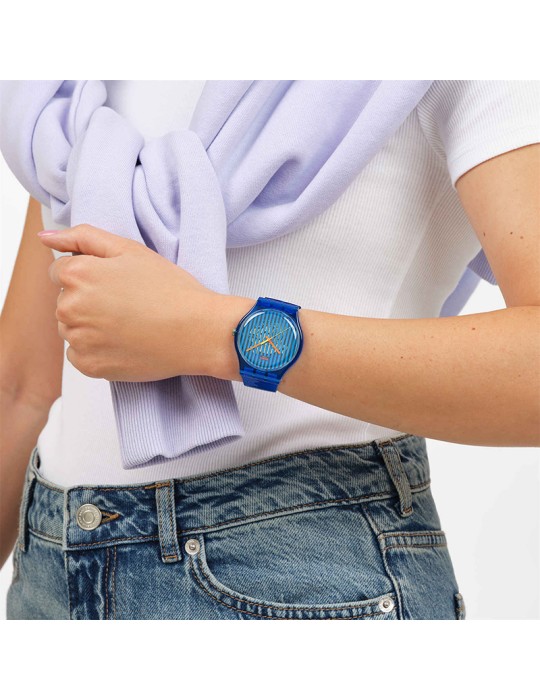 Swatch Watch - Brillantly Blue - Only Time - 41mm - Blue - SO29S102