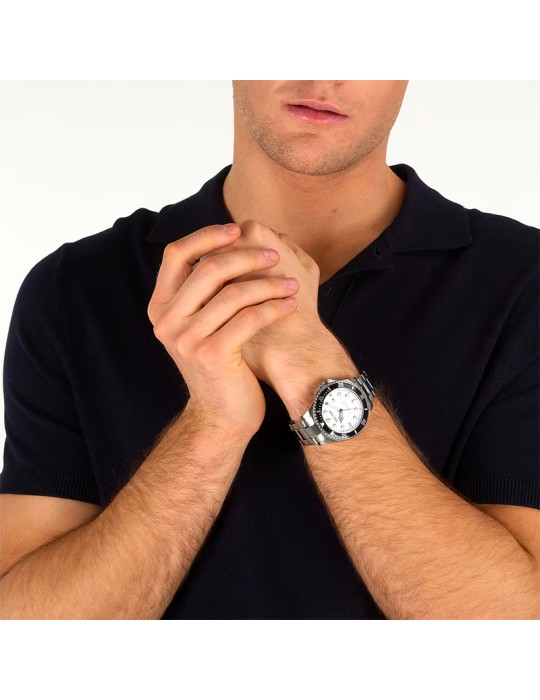 Sector Watch - 230 - Time and Date - Silver - 43mm - Black - R3253161064