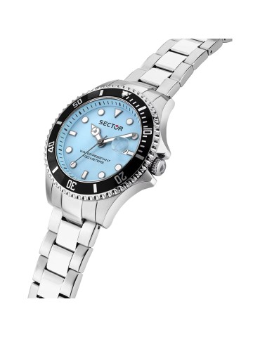 Orologio Sector - Silver - 43mm - Azzurro - Lunetta Nera - R3253161065 2