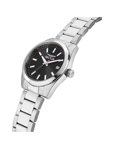 Orologio Sector - 240 - Tempo e Data - Silver - 37mm -Nero-R3253240027 2
